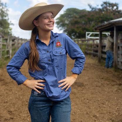 Agriculture Blue Shirt Tailored