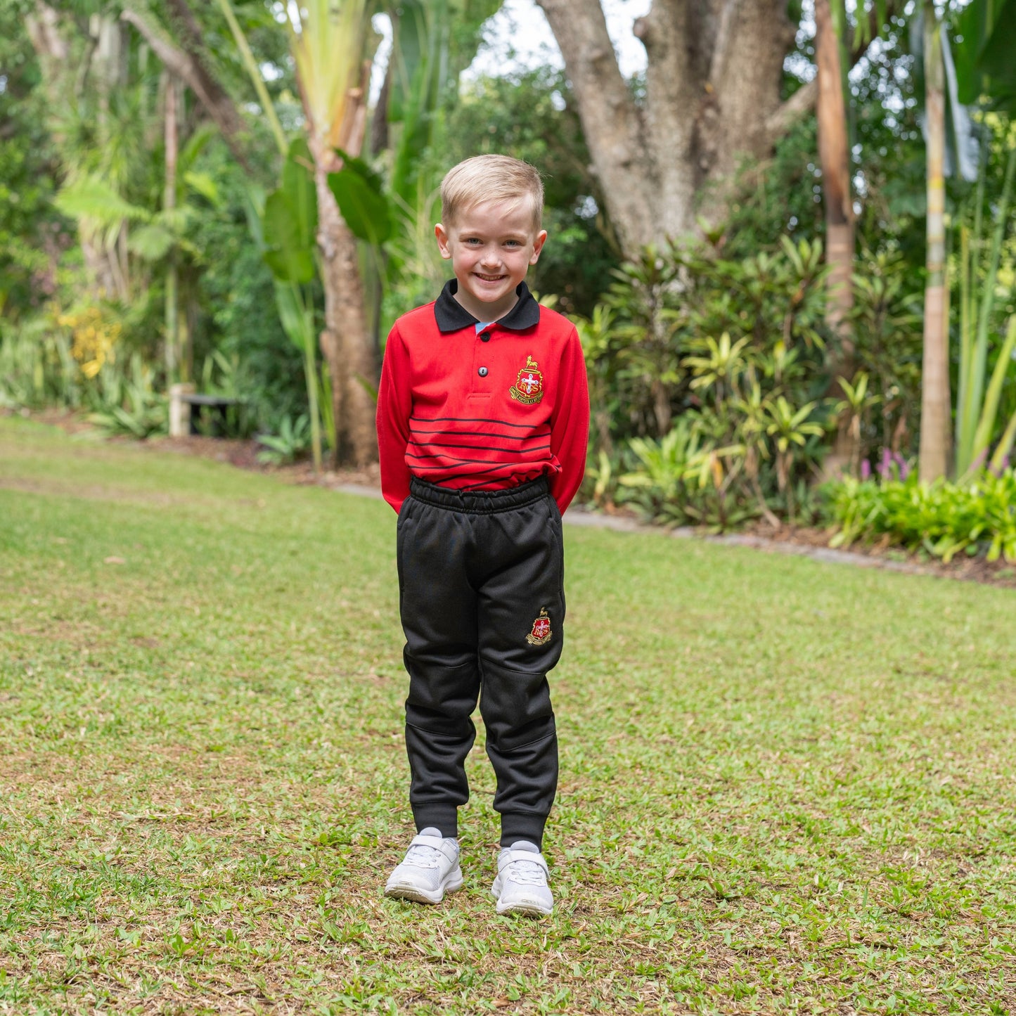 K-2 Red Long-Sleeve Polo Shirt