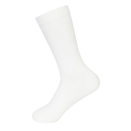 White Crew Socks